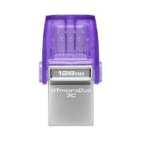 ราคา KINGSTON แฟลชไดร์ฟ รุ่น DataTraveler microDuo 3C สีม่วง ความจุ 128GB (4093755)