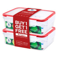 ราคา JCJ กล่องอาหาร Double Lock รุ่น 99214 ความจุ 1450 มล. (แพ็ค 2 กล่อง) (0098956)