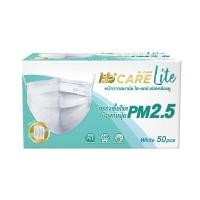 ราคา HI-CARE หน้ากากอนามัย 3 ชั้น รุ่น Lite สีขาว (50 ชิ้น/กล่อง) (0A00178)