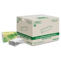 ราคา CORRECT กระดาษเช็ดมือรีไซเคิล 1 ชั้น 300 แผ่น/ห่อ (ลัง 24 ห่อ) (0A00659)