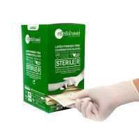 ราคา SRI TRANG ถุงมือยางธรรมชาติ Sterile LF ไม่มีแป้ง สีเขียว ขนาด M (40คู่/กล่อง) (9A04208)