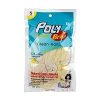 ราคา ถุงมือยางอนามัยสัมผัสอาหารได้ Extra Thin (แพ็ค 10 ชิ้น) โพลี-ไบรท์ 940A2-2D แพ็ค (YD05800)
