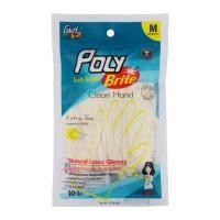 ราคา ถุงมือยางอนามัยสัมผัสอาหารได้ Extra Thin (แพ็ค 10 ชิ้น) โพลี-ไบรท์ 940A3-2D แพ็ค (YD05814)