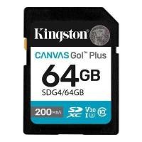 ราคา KINGSTON การ์ด SD รุ่น SDG4/64GB Canvas Go Plus ความจุ 64GB สีดำ (4096804)