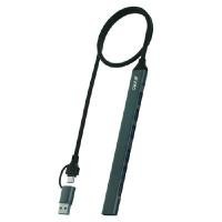 ราคา ยูเอสบี ฮับ 7IN2 Oker H348 สีดำ-เทา (4094777)