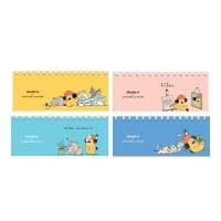 ราคา DOUBLE A สมุดสันห่วง 170x70 มม. 80 แกรม 60 แผ่น รุ่น Ohige No Pon คละสี (5098083)