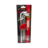 ราคา SONIC กุญแจหกเหลี่ยม 9 ตัวชุด หัวบอล ขนาด 1.5-10 มม. (YC52296)