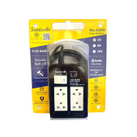 ราคา ปลั๊กพ่วงสนาม 4 ช่อง 1 สวิทช์ สายยาว 3 เมตร (แพ็ค 6 ตัว) (YC52585)