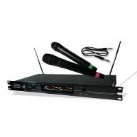 ราคา MC ROCK ไมโครโฟนไร้สายคู่ รุ่น WM-600 รับสัญญาณได้ไกล 30 เมตร (YC77693)