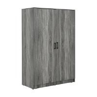 ราคา INDEX LIVING MALL ตู้เสื้อผ้า 2 บาน รุ่นเฟส ขนาด 120 ซม สีเทาเข้มน้ำตาล (YC87304)