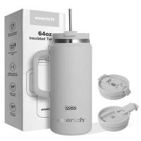 ราคา [PRE-ORDER] BEGROOVE แก้วสแตนเลสเก็บความเย็น 64OZ พร้อมสกรีนโลโก้ สีเทา (YC97405)