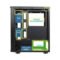 ราคา ITSONAS เคสคอมพิวเตอร์ รุ่น DIAMOND BRIGHT รองรับ ATX/M-ATX/M-ITX USB 3.0 ไม่มี PSU (YC61065)