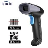 ราคา TOKAI เครื่องสแกนเนอร์อ่าน 1D&amp;2D QR Code สแกนบาร์โค้ดมีสาย Barcode Scanner WD-682X ความเร็ว 300 ครั้ง/วินาที ความละเอียด 4 mil เซ็นเซอร์ CMOS เชื่อมต่อสาย USB/RS232 สายไฟยาว 1.5 เมตร - สีดำ (YA137