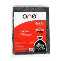 ราคา ONE ถุงขยะดำ 36x45 นิ้ว (แพ็ค 5 ใบ) สีดำ (0098281)