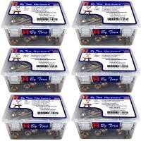 ราคา สกรู ป/ส ยึดกระเบื้องลอนคู่ โครงเหล็ก BY TORA 10x5"(125mm.) 80EA 6 กล่อง (Y089583)