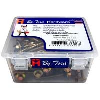 ราคา สกรู ป/ส ยึดกระเบื้องลอนคู่ โครงเหล็ก BY TORA 10x3-1/2"(90mm.) 100EA 1 กล่อง (Y090045)