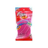 ราคา POLY-BRITE ถุงมือยาง รุ่น 933-31D สีชมพู Size L (0010482)