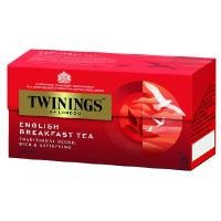 ราคา TWININGS ชาอังกฤษ สูตร English Breakfast ขนาด2กรัม (25 ซอง) (0040030)