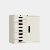 ราคา ICONIC ตู้เก็บเอกสารบานรวม 1 บานเปิด 8 ลิ้นชัก MR-38 ขาวไข่มุก 3 ฟุต (YA14270)