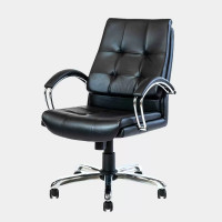 ราคา ICONIC เก้าอี้สำนักงานพนักพิงกลาง รุ่น IN-007M สีดำ ขนาด 64x66x99 ซม. (ที่นั่งสูง 49 ซม.) (YA18188)