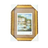 ราคา กรอบรูปไม้ A4 รุ่น V519GO สีทอง (กระจก) (YB64049)