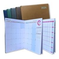 ราคา SILVER PINS สมุดจดแพลนเนอร์ ปี 2026/2569 DX601 ขนาด A4 สีน้ำเงิน, 24 แผ่น 100 แกรม (YD04802)