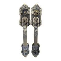 ราคา SOLO มือจับประตูใหญ่ทองเหลือง รุ่น 9121 AB สีทองเหลืองรมดำ (ชุด) (YD05198)