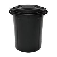 ราคา KASSA HOME ถังน้ำกลมพร้อมหูล็อกพลาสติก 62 ลิตร สีดำ (บรรจุ 333 ชิ้น) (YD06106)