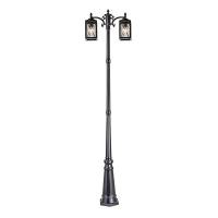 ราคา โคมไฟเสาสนาม 2 เมตร 2xE27 LUZINO รุ่น 0387-PL-2SS (BK) (Y020475)