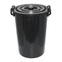 ราคา KASSA HOME ถังน้ำพร้อมฝา 66 ลิตร (17GL) รุ่น NO.20 สีดำ ขนาด 45.5 x 48 x 62 ซม. (Y027255)