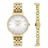 ราคา LEE COOPER ชุด GIFT SET นาฬิกาพร้อมสร้อยข้อมือ รุ่น LC07857-120 ขนาด 34 มม. สแตนเลส สีทอง (YC28917)