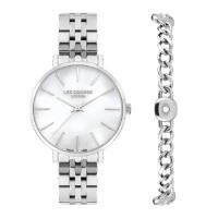 ราคา LEE COOPER ชุด GIFT SET นาฬิกาพร้อมสร้อยข้อมือ รุ่น LC07857-320 ขนาด 34 มม. สแตนเลส สีเงิน (YC28922)