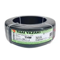 ราคา สายไฟ YAZAKI รุ่น 60227 IEC01THW1x1.5B ขนาด 100 ม. สีดำ (Y024279)