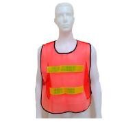 ราคา เสื้อกั๊กสะท้อนเเสง ผ้าโปร่ง ชาเก้ เสื้อกั๊กจราจร สีส้ม XL แถบสะท้อนแสงสีเขียว เสื้อกั๊กจราจร เสื้อจราจร เสื้อสะท้อนเเสง เเบบสวม คอกลม ติดแถบสะท้อนแสง 2แถบ ระบายอากาศดี เสื้อเซฟตี้ เสื้อกั๊กตำรวจ (Y08