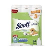 ราคา SCOTT กระดาษชำระ รุ่น Extra (ยาว 3 เท่า) แพ็ค 24 ม้วน (0001226)