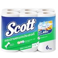 ราคา SCOTT กระดาษอเนกประสงค์แบบม้วน รุ่นทาวเวลพิกอะไซส์ (6 ม้วน/แพ็ค) (0001512)