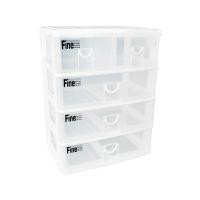 ราคา KEYWAY กล่องลิ้นชัก รุ่น CK-555-B สีขาว-ใส (0010698)