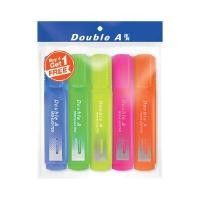 ราคา ปากกาเน้นข้อความ Double A DA Flat คละสี(แพ็ค4ฟรี1ด้าม) (1091591)