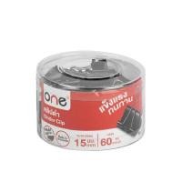 ราคา ONE คลิปดำ รุ่น 113 สีดำ 15 มม. (กล่อง60ตัว) (2003223)
