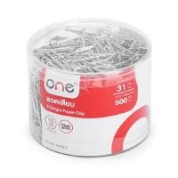 ราคา ลวดเสียบกระดาษเหลี่ยม 31มม. เงิน ONE 100731Z (2003990)