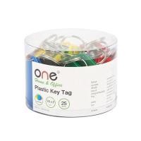 ราคา พวงกุญแจพลาสติก 5x3ซม. คละสี ONE CW-010-25 (2004504)