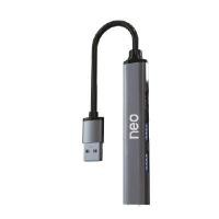 ราคา NEO อุปกรณ์ต่อพ่วง USB 4 พอร์ต รุ่น 412 (4095956)