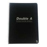ราคา สมุดสันห่วง A5 70แกรม (40แผ่น) ดำ Double A Professional (5004627)