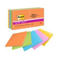 ราคา POST-IT กระดาษโน้ต ซูเปอร์สติกกี้โน้ต อัลตร้าไบร์ท รุ่น 654-10SSAU คละสี ขนาด 3x3 นิ้ว (แพ็ค 10 เล่ม) (5096321)
