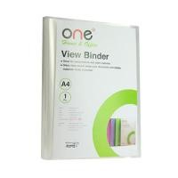 ราคา แฟ้มโชว์เอกสาร A4 ใส (40ซอง/เล่ม) ONE (6003890)