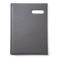 ราคา สมุดเสนอเซ็นปกหนัง A4 เทา อิมพีเรียล (6004703)