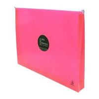 ราคา ORCA ซองซิปขยายข้าง A4 ชมพู (แพ็ค 3 ใบ) (6093064)