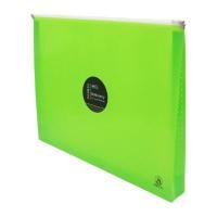 ราคา ORCA ซองซิปขยายข้าง A4 สีเขียว แพ็ค 3 ใบ (6093065)