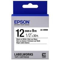 ราคา เทปพิมพ์อักษร Epson LK-4WBN 12 มม. ดำพื้นเทปขาว (8002540)