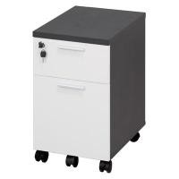 ราคา ตู้ลิ้นชักล้อเลื่อน ขาว-เทาดำ เฟอร์ราเดค PDA2 New (A002858)